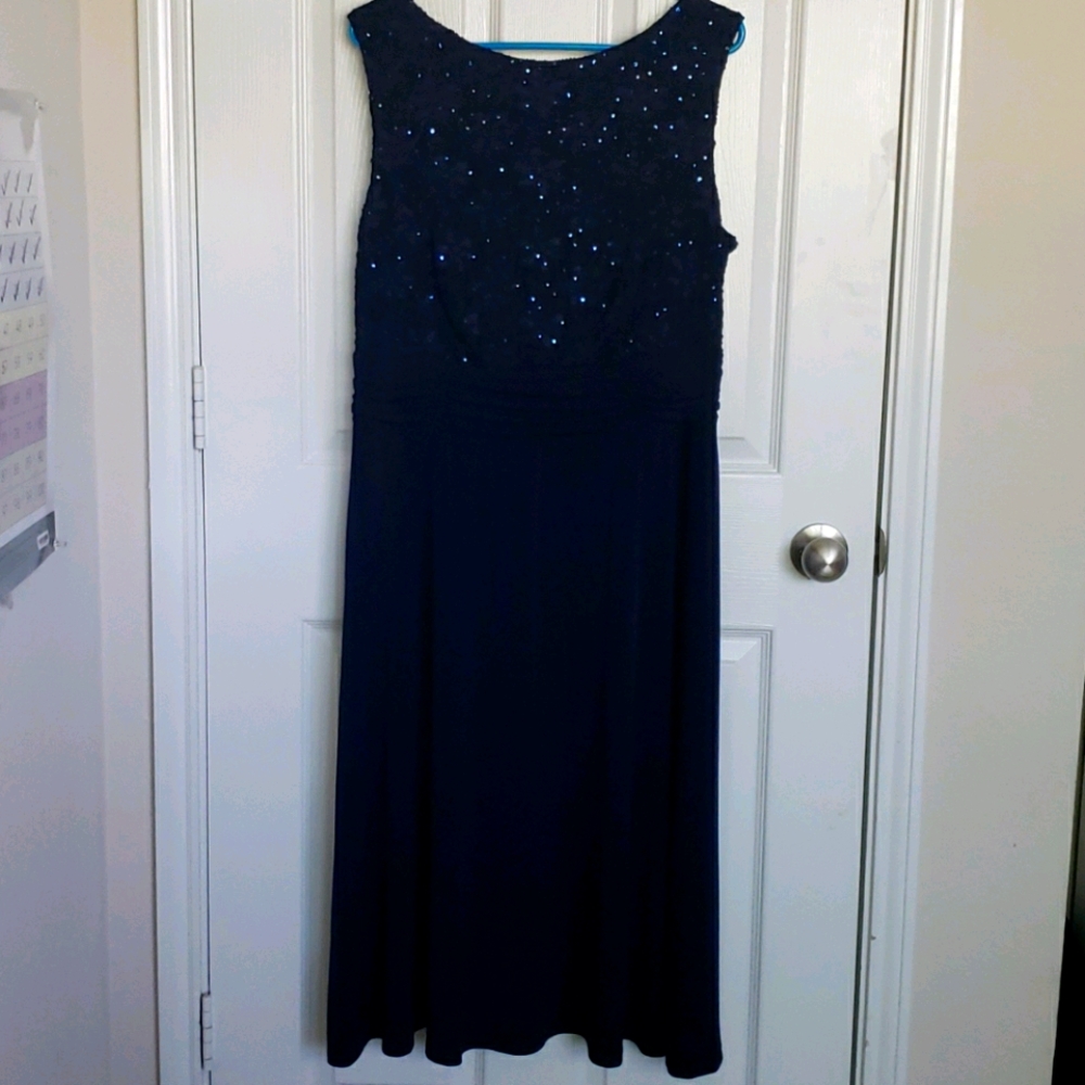 Modcloth navy blue dress